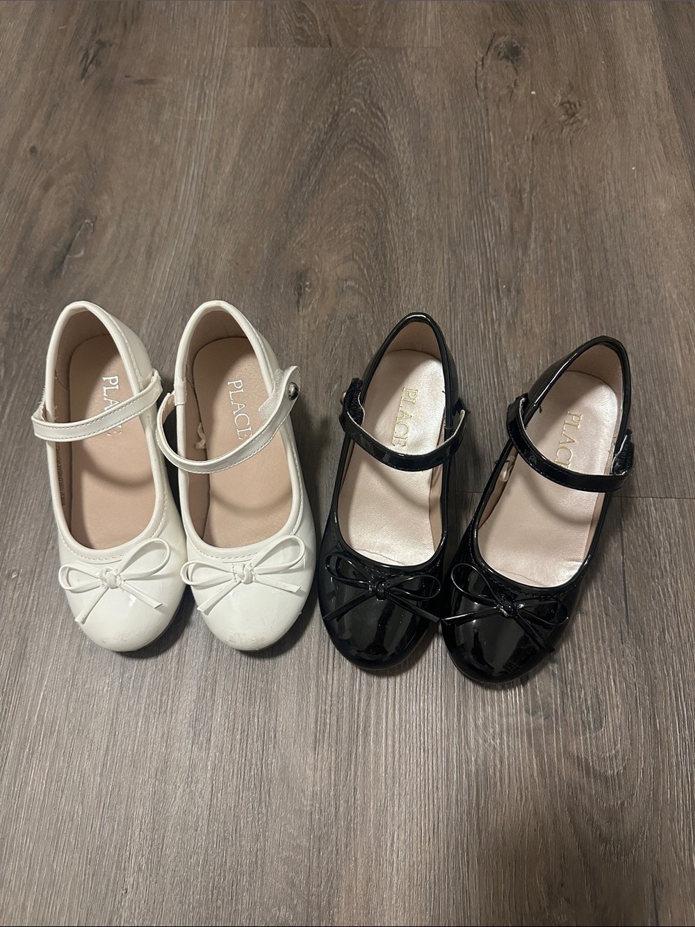 Girls' Mary Jane Dress Shoes — White and Black